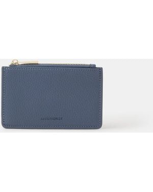 Accessorize Plain Card Holder - Blue