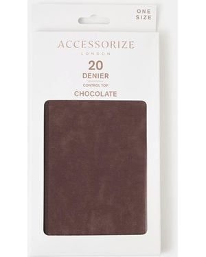 Accessorize Control Top 20 Denier Tights - White