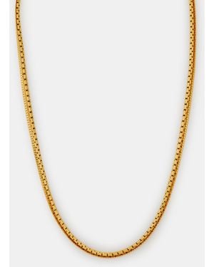 Accessorize Stainless Steel Layered Chain Necklace - Metallic