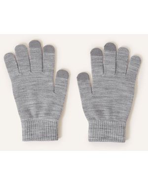 Accessorize Super-Stretchy Touchscreen Gloves - Grey