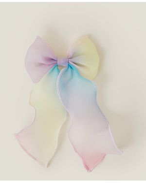 Accessorize Ombre Bow Barrette Hair Clip - Blue