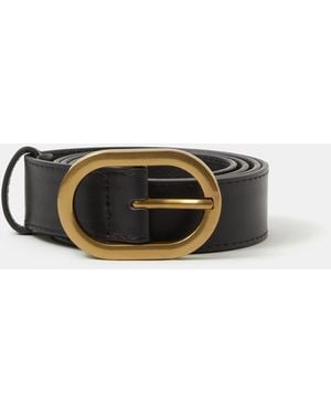 Accessorize Oval Buckle Belt - Black