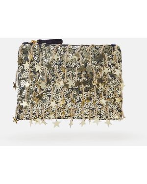 Accessorize Star Sequin Pouch - Metallic