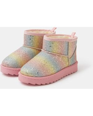 Accessorize Glitter Ombré Boots - Pink