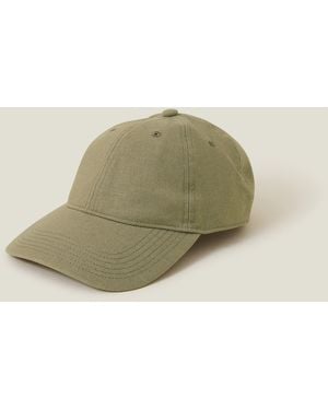Accessorize Twill Baseball Cap - Green