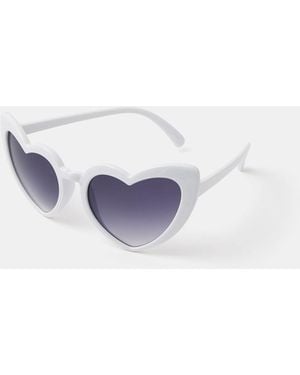Accessorize Heart Cat Eye Sunglasses - Blue