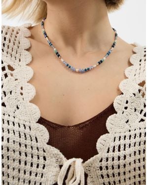 Accessorize Mix Bead Necklace - Brown