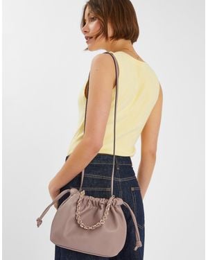 Accessorize Drawstring Cross-Body Bag - Red