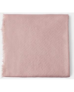 Accessorize Lightweight Geometric Shimmer Scarf - Pink