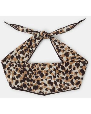 Accessorize Cheetah Print Neckerchief - Multicolour