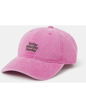 Accessorize Weekend Baseball Cap - Pink