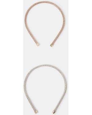 Accessorize 2-Pack Diamanté Headbands - Multicolour