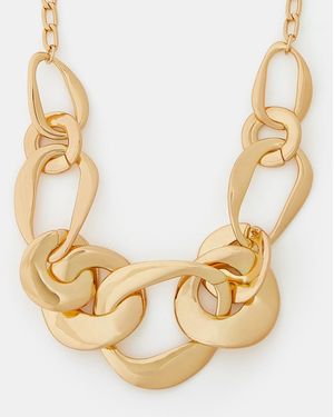 Accessorize Chunky Link Necklace - Metallic