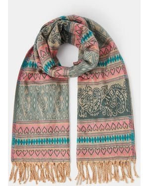 Accessorize Paisley Blanket Scarf - Multicolour