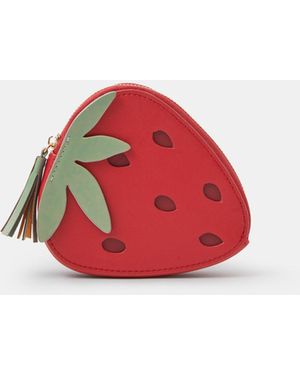 Accessorize Strawberry Coin Purse - Red