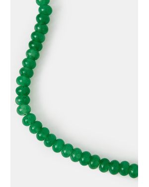Accessorize 14Ct-Plated Aventurine Quartz Bead Bracelet - Green