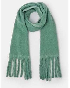 Accessorize Super Soft Contrast Knitted Scarf - Green