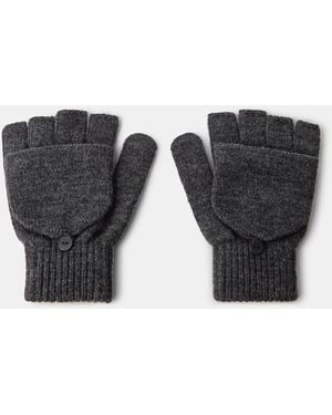 Accessorize Plain Capped Gloves - Grey