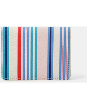 Accessorize Stripe Travel Card Holder - Blue