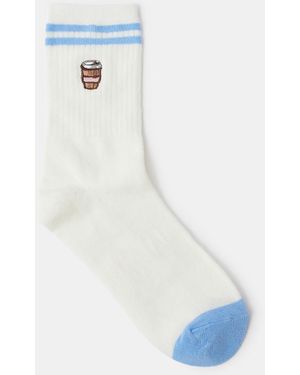 Accessorize Coffee Socks - Blue