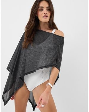 Accessorize Shimmer Poncho - Grey