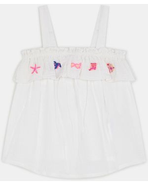 Accessorize Sea Life Embroidered Cami Top - Pink