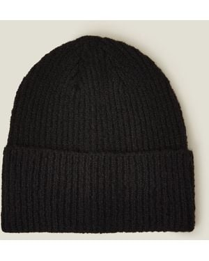 Accessorize Soho Knit Beanie Hat - Black