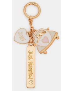 Accessorize 2026 Just Married Keyring - White