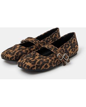 Accessorize Print Buckle Ballet Flats - Multicolour