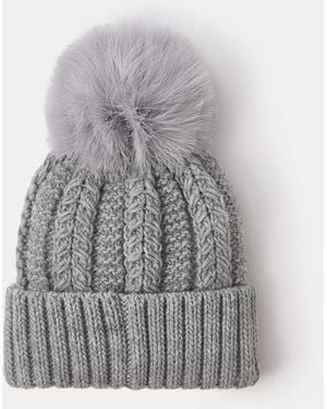 Accessorize Pom-Pom Beanie Hat - Green
