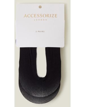 Accessorize 2-Pack Footsie Socks - White