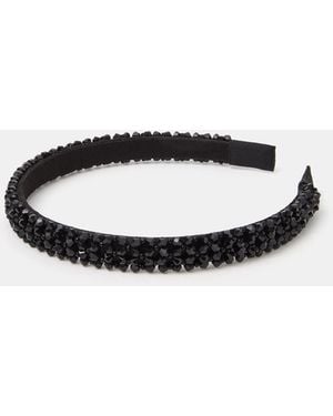 Accessorize Beaded Headband - White