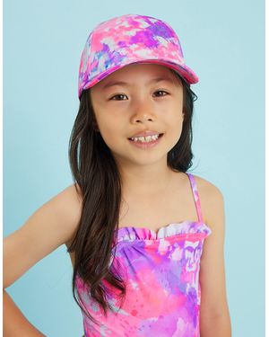Accessorize Tie-Dye Cap - Pink