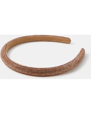 Accessorize Diamanté Headband - White