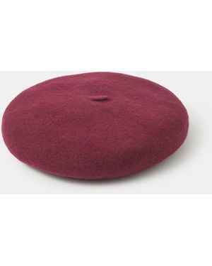 Accessorize Wool Beret - Purple