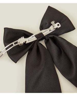 Accessorize Satin Hair Bow - Black