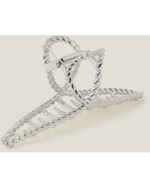 Accessorize Twisted Metal Claw Clip - Natural