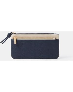 Accessorize Double Pouch Purse - Blue