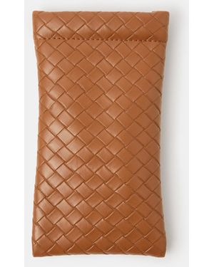 Accessorize Woven Sunglasses Pouch - White