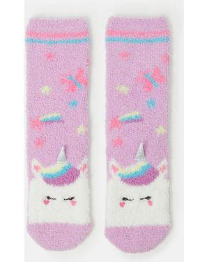 Accessorize Unicorn Bed Socks - Pink