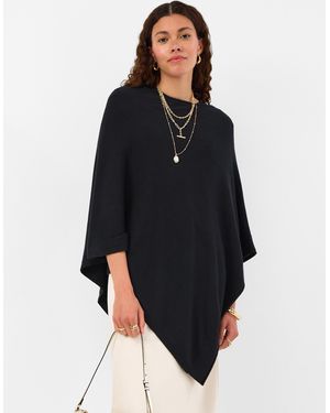 Accessorize Knitted Poncho - Blue