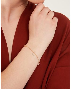 Accessorize Stars And Moon Bracelet - Red