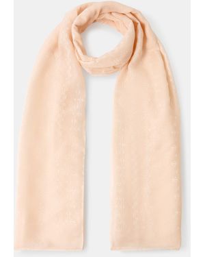 Accessorize Stitch Detail Lightweight Scarf - Natural