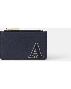Accessorize Initial Card Holder - Blue