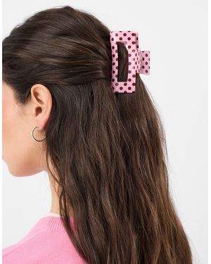 Accessorize 2-Pack Polka Dot Claw Clips - Brown