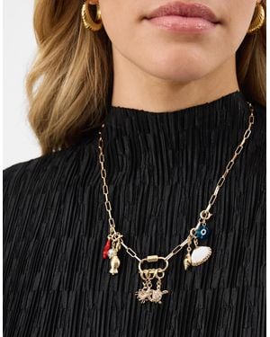 Accessorize 3-Pack Shell & Evil Eye Jewellery Charms - Black