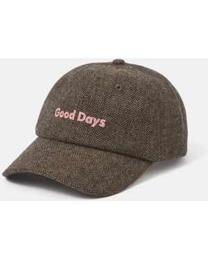 Accessorize Good Days Herringbone Cap - Brown