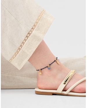 Accessorize Charm Twisted Thread Anklet - Pink