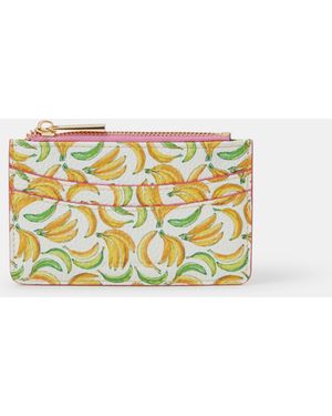 Accessorize Banana Print Card Holder - Metallic