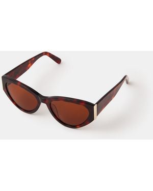 Accessorize Acetate Tort Cat Eye Sunglasses - Pink